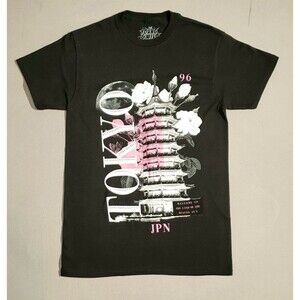 The Young And Wild Large Tokyo Japan Rose Men Black Shirt..73 0015